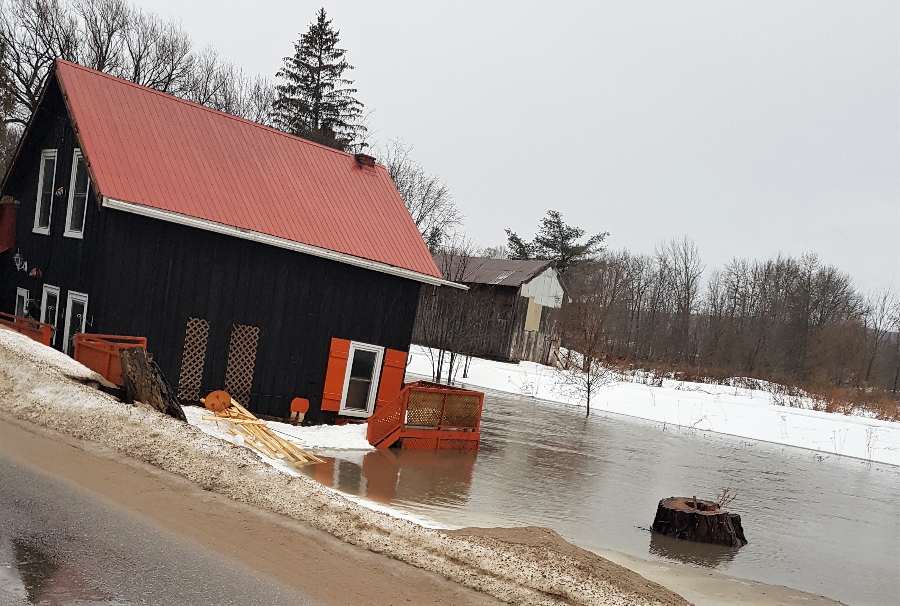 Spring flooding comes early in Coldwater